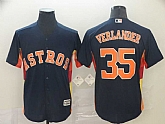 Astros 35 Justin Verlander Navy Cool Base Jersey,baseball caps,new era cap wholesale,wholesale hats